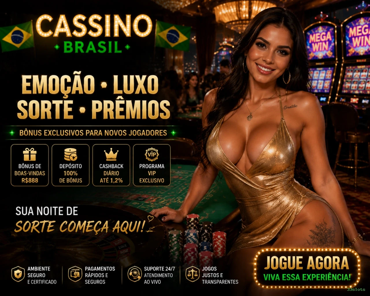 Canal oficial da 33slots no Telegram